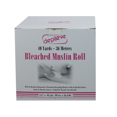 Depileve Bleached Muslin Roll 3.5 x 40 yds