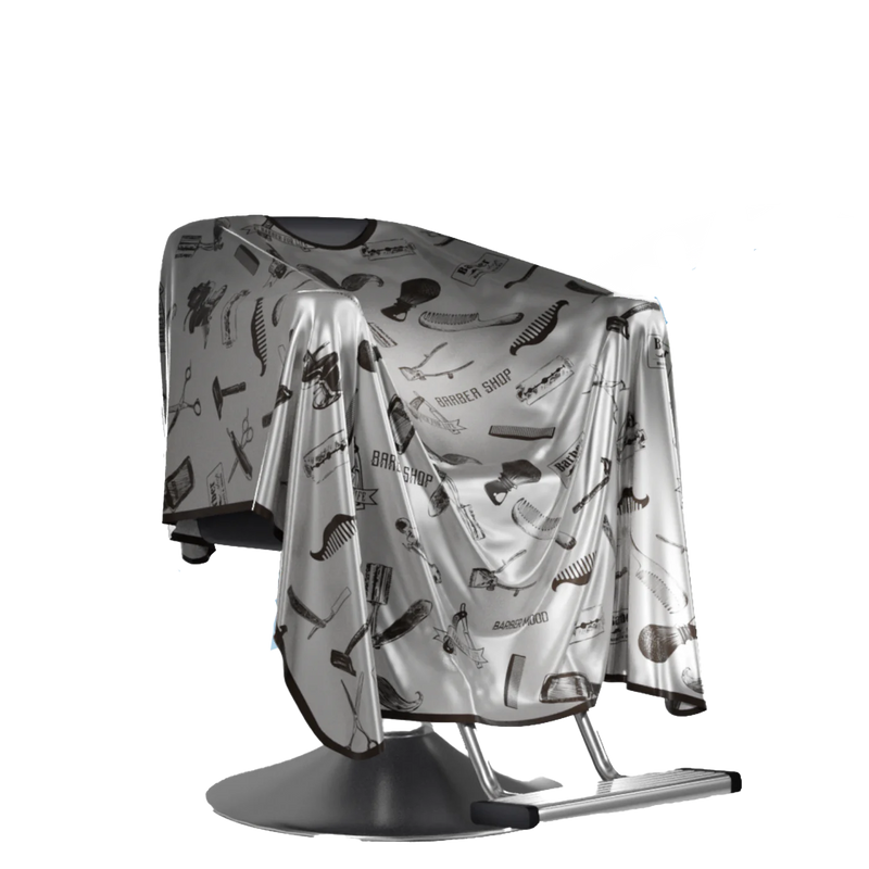 Barber Flow Styling Cape - Pro Barber Silver