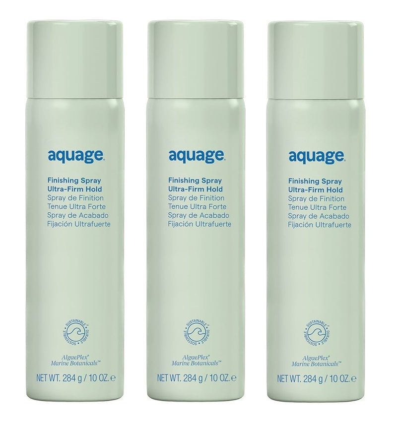 3 Pack Aquage Ultra Firm Hold Finishing Hairspray 10oz each