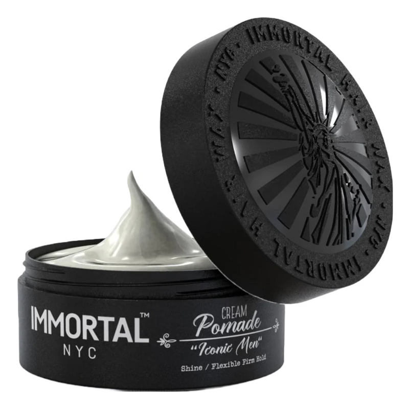 Immortal NYC Cream Pomade 5.07oz - Iconic Men Shine/Flexible Firm Hold