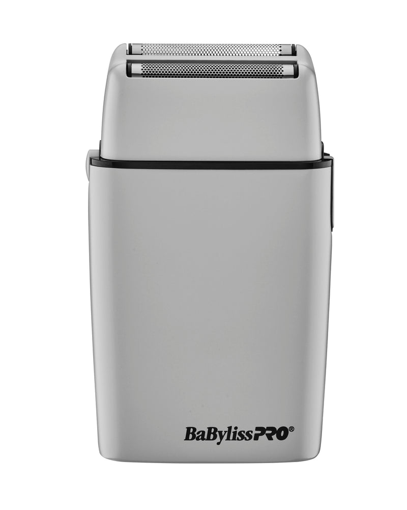 BabylissPro FoilFX02 Cordless Rechargeable Metal Double Foil Shaver Gray