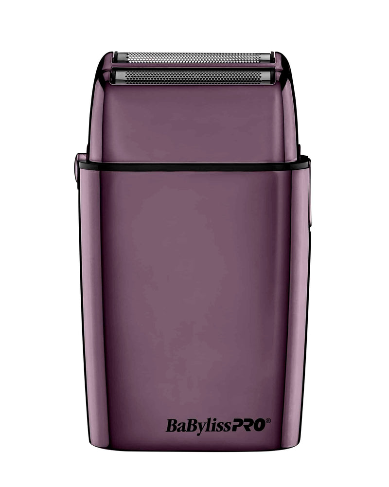 BabylissPro FoilFX02 Cordless Rechargeable Metal Double Foil Shaver Purple