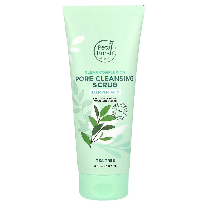 Petal Fresh, Pure, Clear Complexion Pore Cleansing Scrub, Tea Tree, 6 fl oz