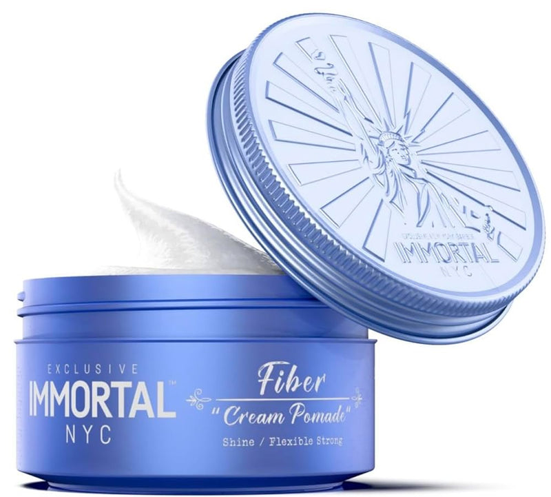 Immortal NYC Fiber Cream Pomade 5.07oz - Shine/Flexible Strong