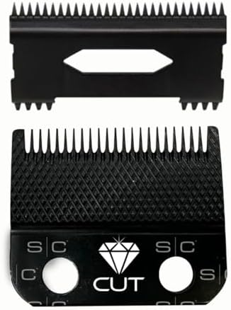 StyleCraft Clipper Echo Blade Set w/Black Diamond Shallow Tooth Cutter
