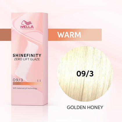 Wella Shinefinity Zero Lift Glaze 2oz - 09/3 Golden Honey