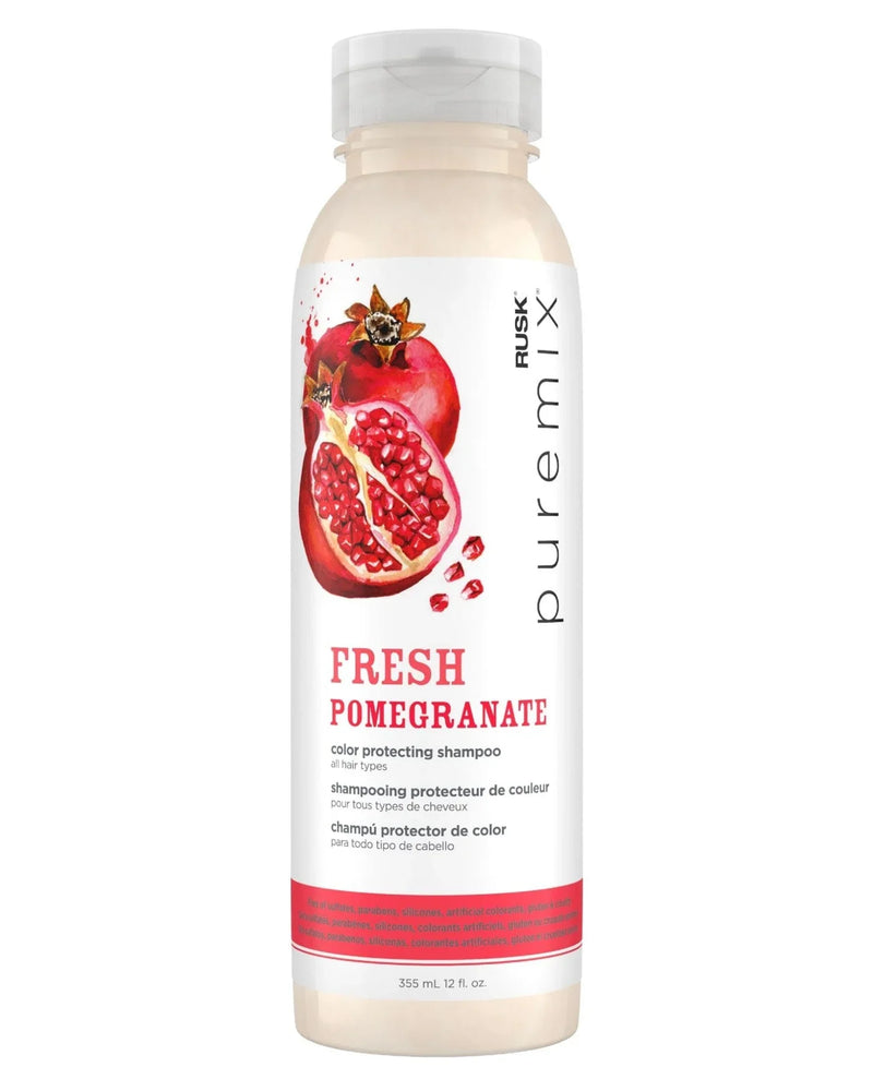 Rusk Puremix Fresh Pomegranate Color Protecting Shampoo 12oz