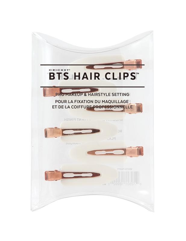 Cricket BTS Dent/Crease Free Hair Clips 6pk. - White