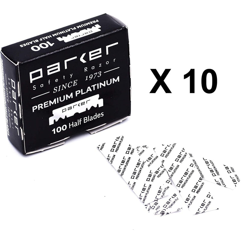 Parker Premium Platinum Single Edge Blades Box - (10/100pk)