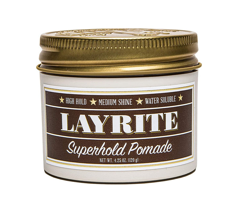 Layrite Superhold Hair Pomade High Hold Medium Shine