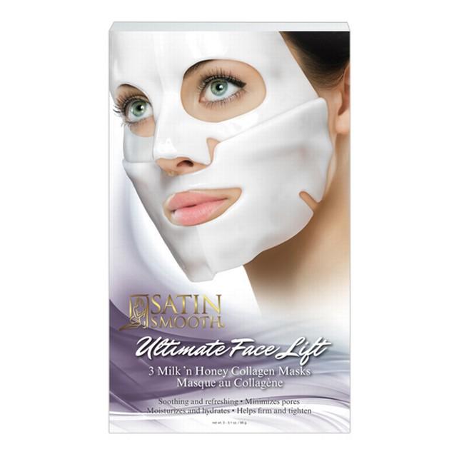 Satin Smooth Ultimate Collagen Face Lift Masks 3pk.