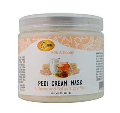 Spa Redi Pedi Mask Cream Milk & Honey 16oz