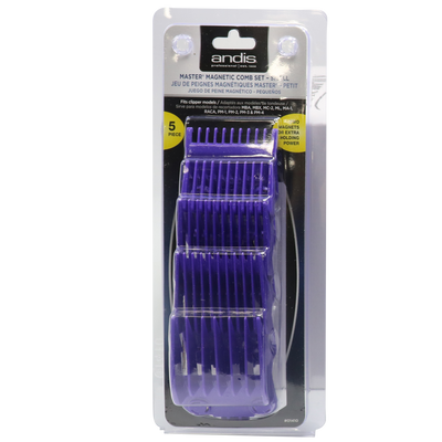 Andis Nano-Silver Magnetic Comb 5pc Set 2 Magnets