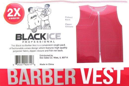 Black Ice Barber Vest Burgundy