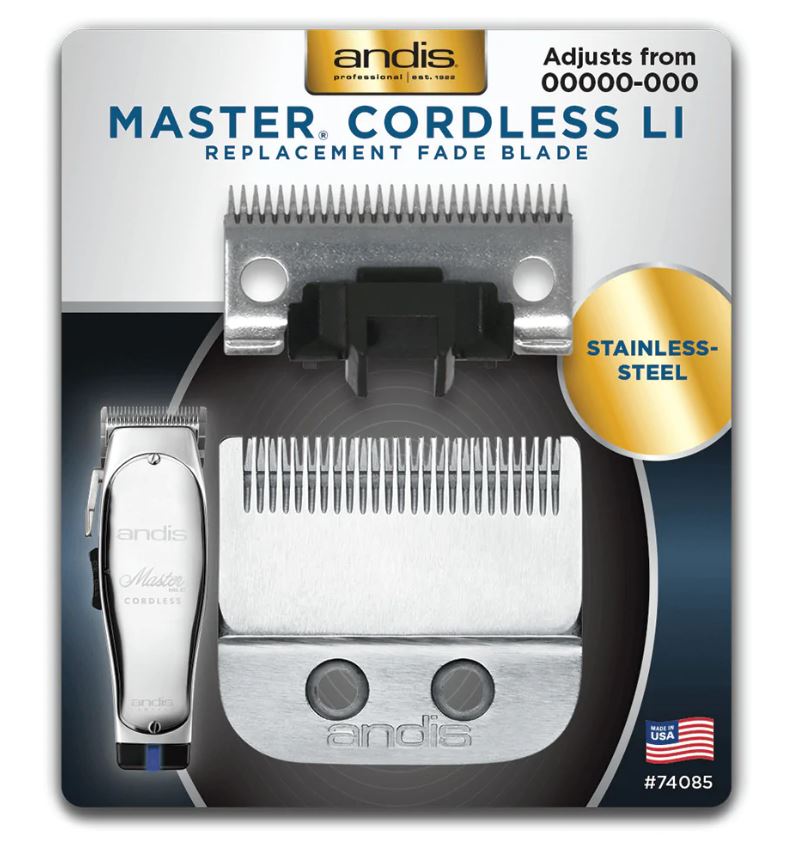 Andis Master Cordless Li Stainless Steel Replacement Blade - Fade