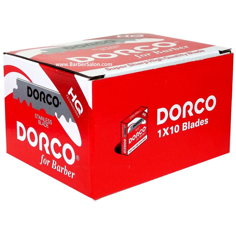 Dorco Stainless Single Blades Red 100pk Box(10 - 100pk) - Precut
