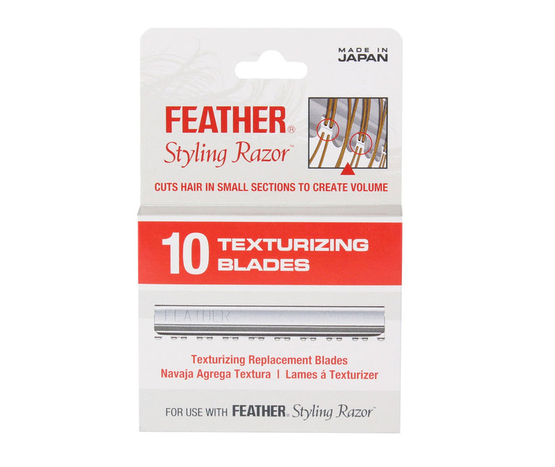 Feather Styling Razor Blade Texturizing 10Pk