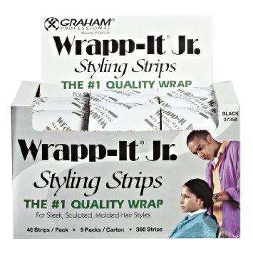 Graham Wrapp It Jr. Styling Strips Black 360 Strips