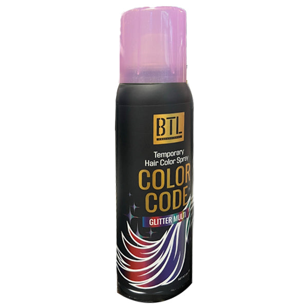 BTL Color Code Temporary Hair Color Spray 3oz - Multi Glitter