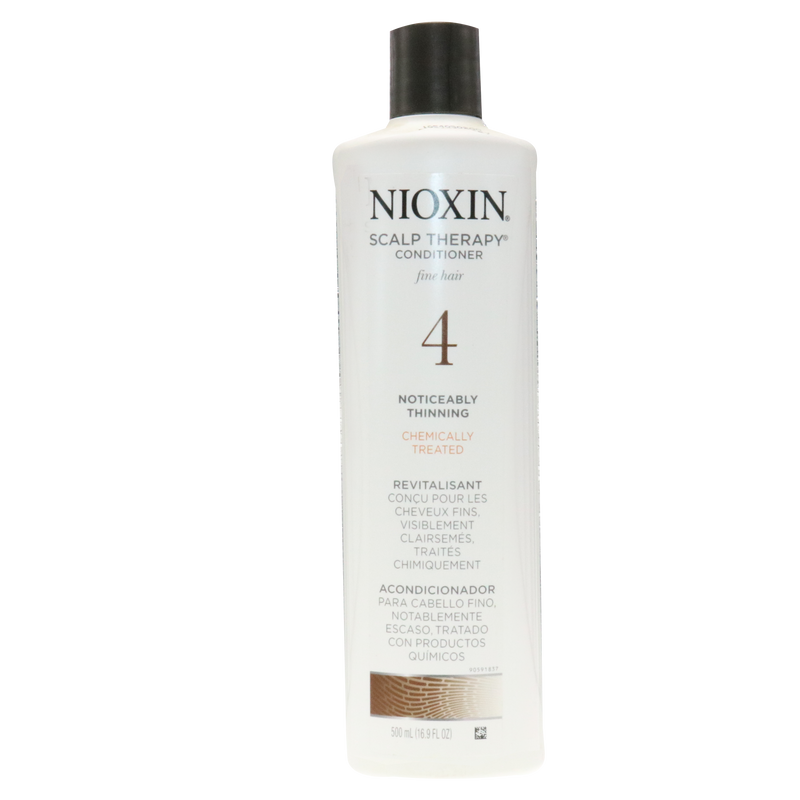 Nioxin System 4 Scalp Therapy Conditioner Fine Hair Noticeable Thinning Chemically Treated 16.9oz