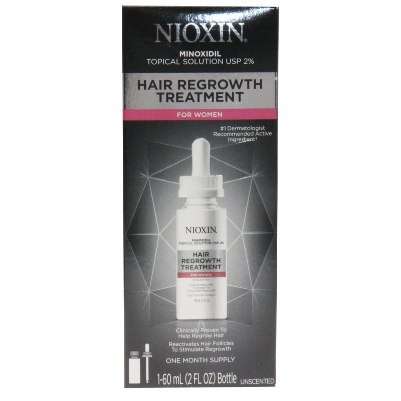Nioxin Minoxidil Hair Regrowth Treatment for Women 2oz (1 Month Supply)