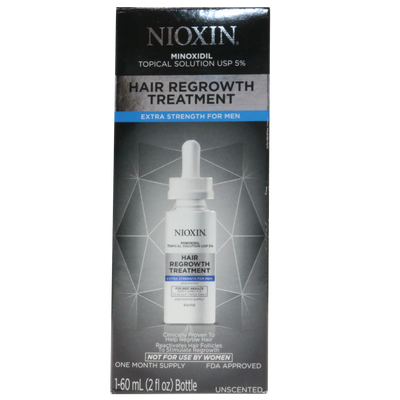 Nioxin Minoxidil Hair Regrowth Treatment for Men 2oz (1 Month Supply)