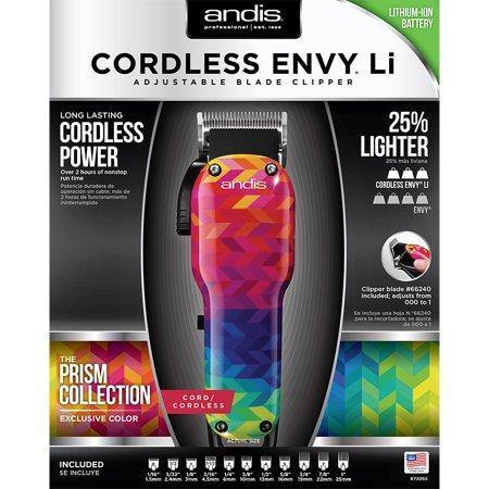 Andis Cordless Envy Li Clipper The Prism Collection - Saber Professional