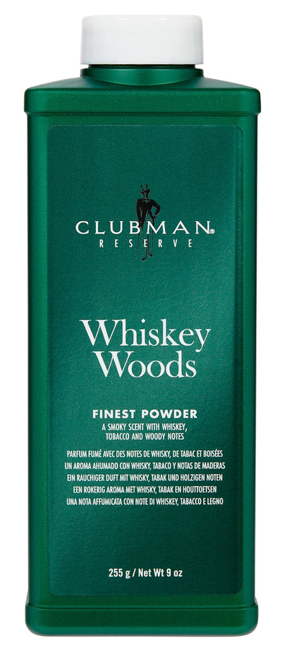Pinaud Clubman Reserve Whiskey Woods Cornstarch Powder oz
