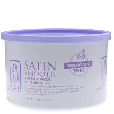 Satin Smooth Honey Wax w/Vitamin E 14oz