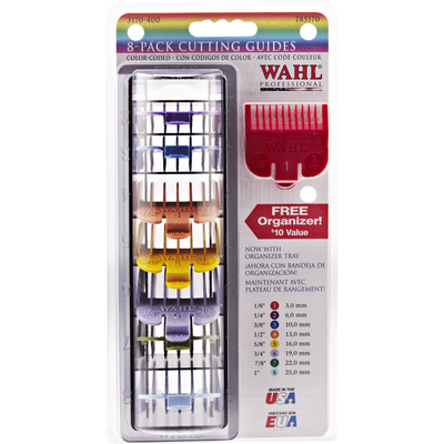 Wahl Color Coded Clipper Guides 8pc Set