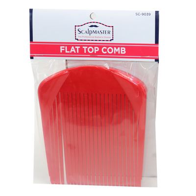 Scalpmaster Flat Top Comb Red