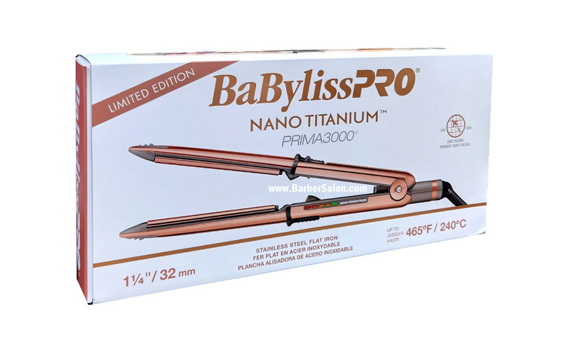 BabylissPro Nano Titanium Prima 3000 Limited Edition Rose Gold - 1 1/4"