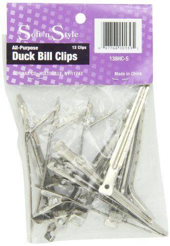 Soft 'n Style All Purpose Duck Bill Clips 12ct.