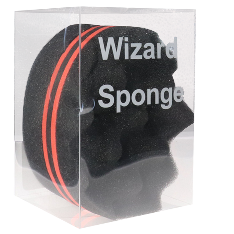 Wizard Sponge Hair Brush Small Double Sided Wave