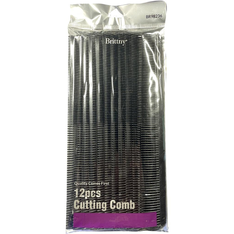 Brittny Cutting Comb 12pk Black