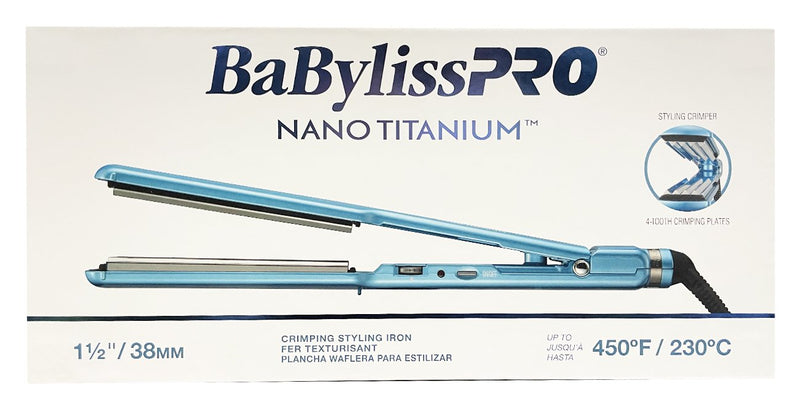 BabylissPro Nano Titanium Crimper Small - diy hair company