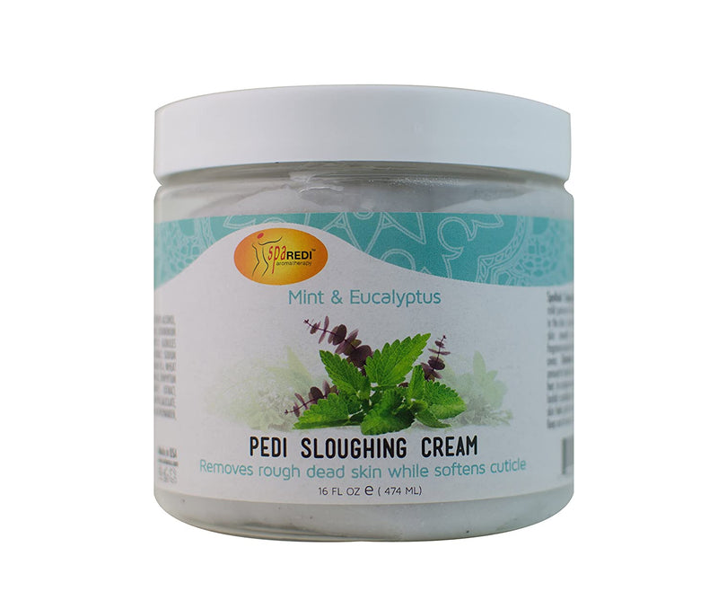 Spa Redi Pedi Sloughing Cream Mint & Eucalyptus 16oz