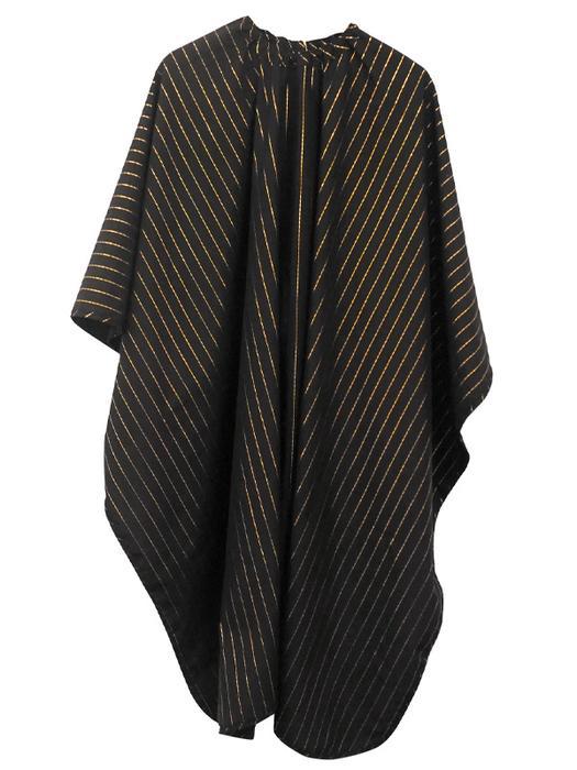 Barber Strong The Barber Cape Black/Gold PinStripe