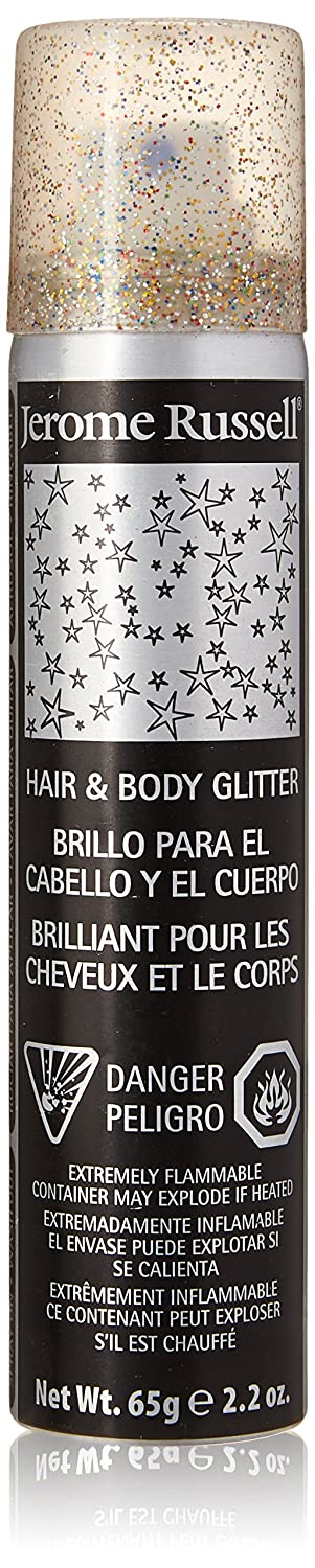 Jerome Russell Hair & Body Glitter Spray Multi Glitter 2.2oz