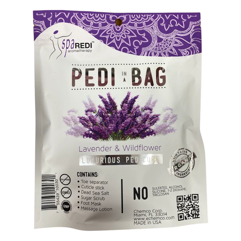 Spa Redi Pedi In A Bag - Lavender & Wildflower