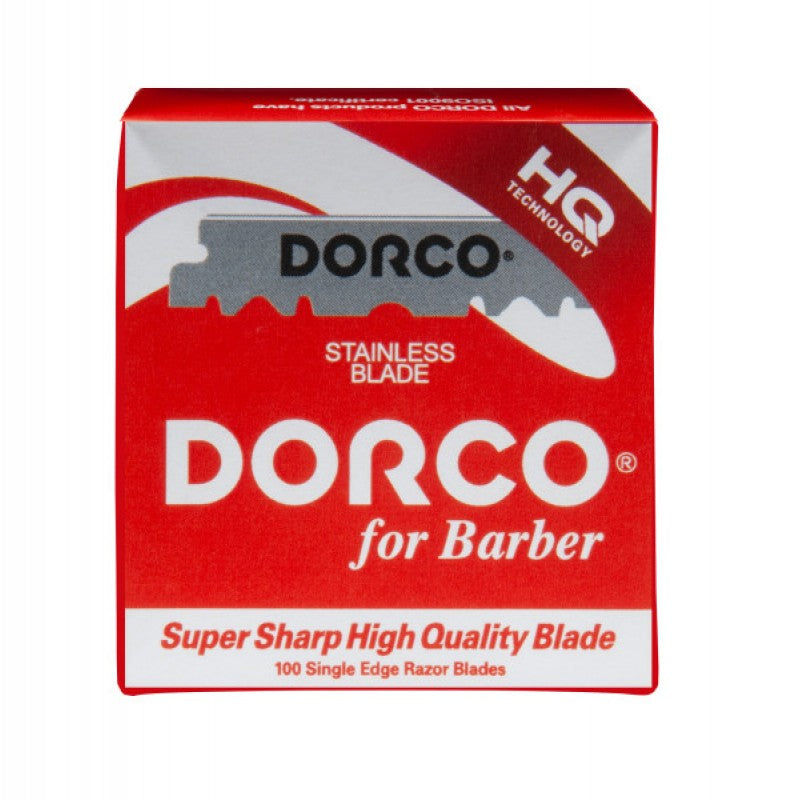 Dorco Stainless Single Blades Red 100pk - Precut