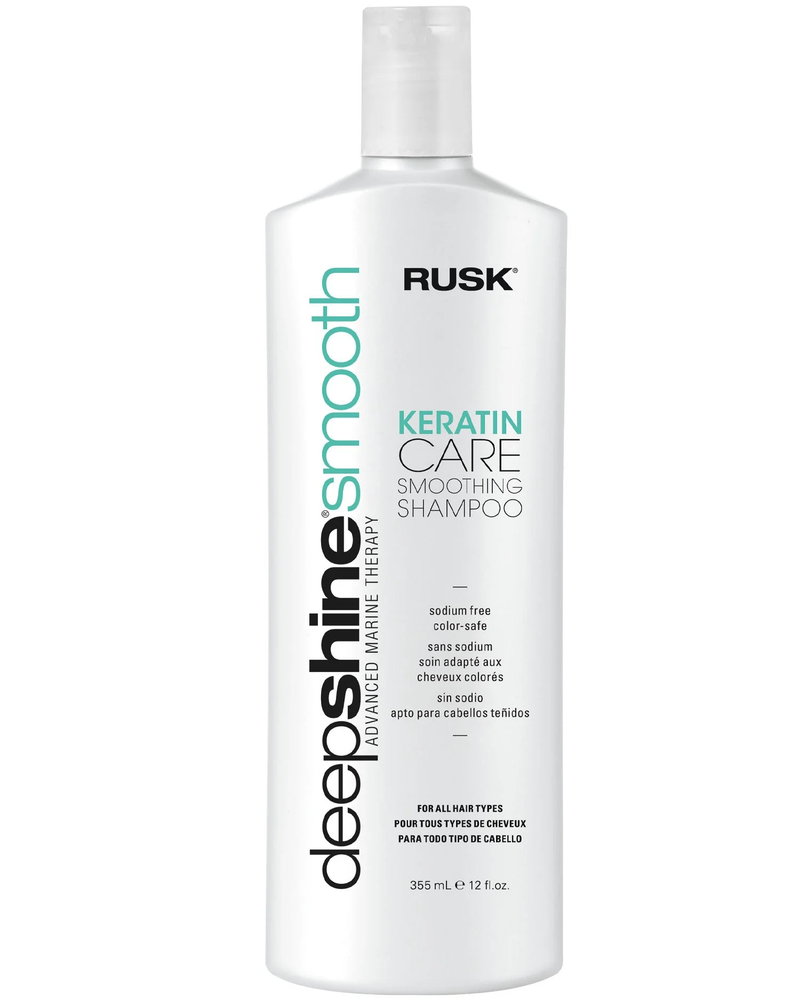 Rusk Deepshine Keratin Care Smoothing Shampoo 12oz