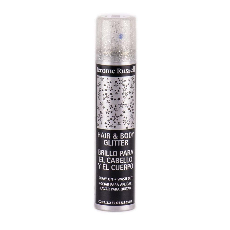 Jerome Russell Hair & Body Glitter Spray Silver Glitter 2.2oz