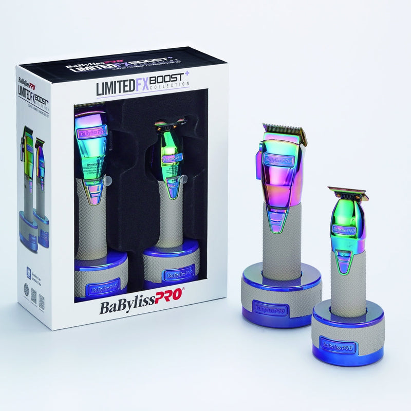 ON SALE $20 OFF! BabylissPro Limited Edition FX Boost+ Collection(Clipper/Trimmer) - Iridescent
