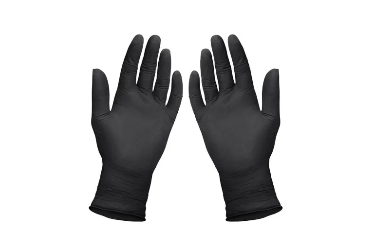 Style Tek Black Nitrile Gloves Powder Free 100ct.