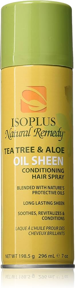 Isoplus Tea Tree & Aloe Oil Sheen Hair Spray 7oz