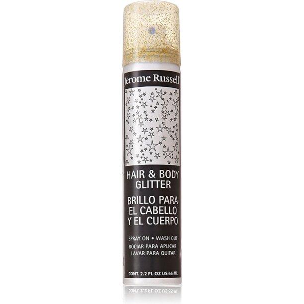 Jerome Russell Hair & Body Glitter Spray Gold Glitter 2.2oz
