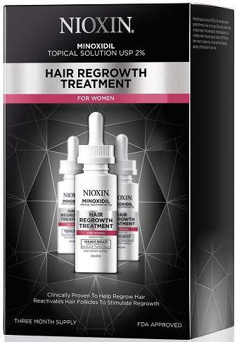 Nioxin Minoxidil Hair Regrowth Treatment for Women 2oz 3pk. (3 Month Supply)