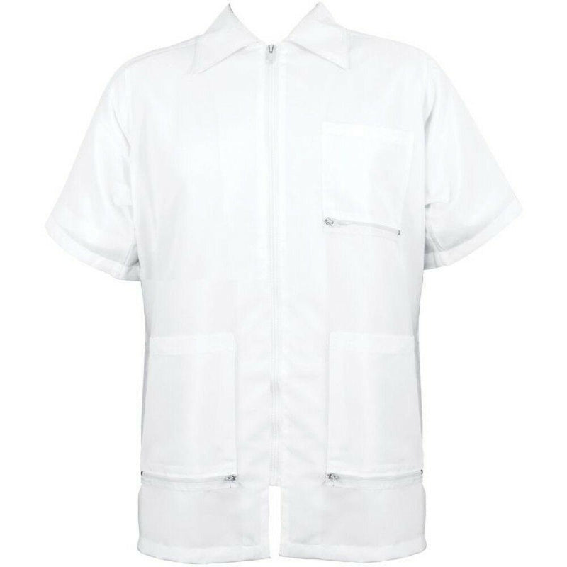 Vincent Barber Jacket China Collar White