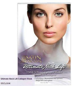 Satin Smooth Ultimate Collagen Neck Lift Masks 3pk.